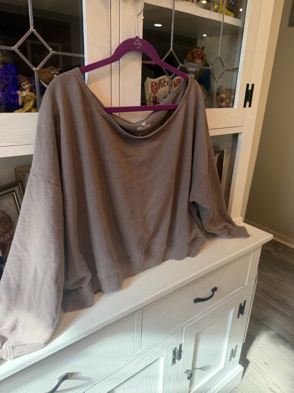 Hollister Easy Terry Off-the-Shoulder Sweatshirt - XXL